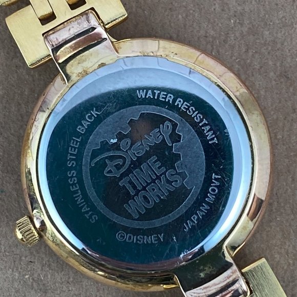 Vintage Mickey Mouse Gold Tone Watch with 3 Straps - Picture 8 of 8